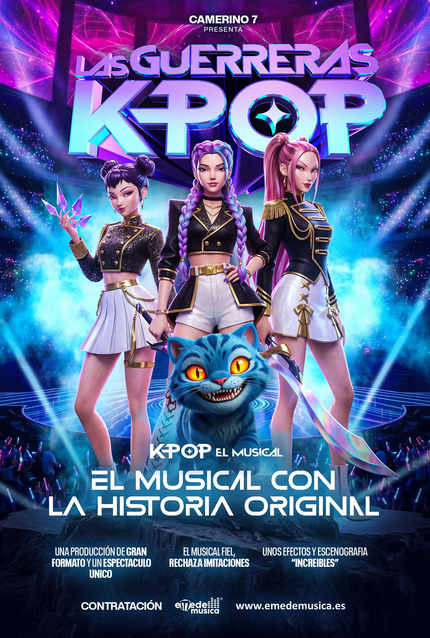 el mejor musical infantil guerreras k-pop contratacion emedemusica