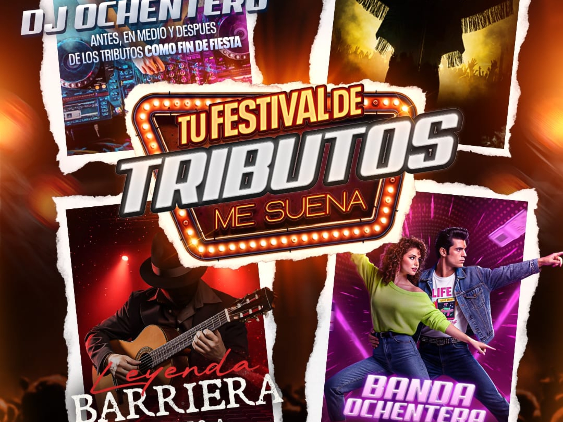 tu festival de tributos me suena, dj ochentero contratacion emedemusica